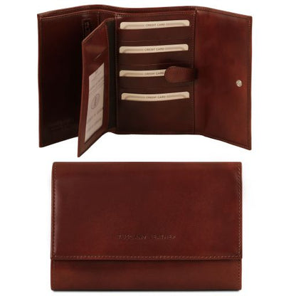 Exclusive 4 fold leather wallet for women