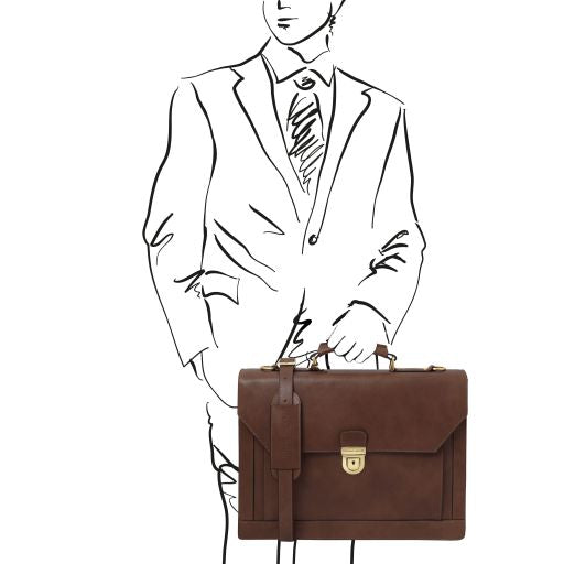 Natural leather Briefcases Cremona - by Tuscany Leather