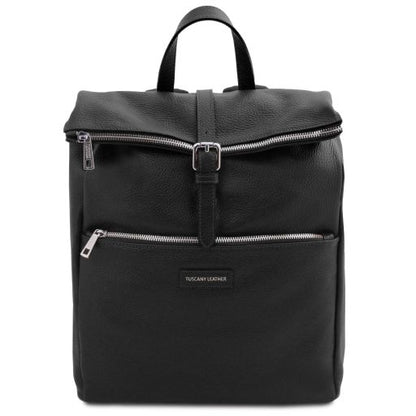 Black leather Backpacks Denver - by Tuscany Leather