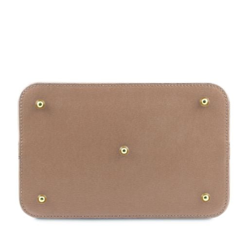 Cognac leather Handbags Minerva - by Tuscany Leather