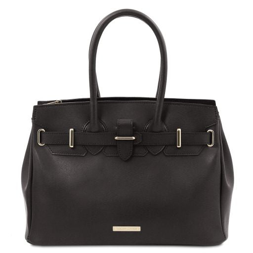 Black leather Handbags TL by Tuscany Leather