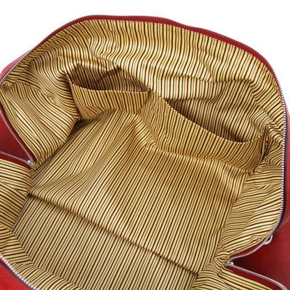 Dark Brown leather Duffel Bags Oslo - by Tuscany Leather