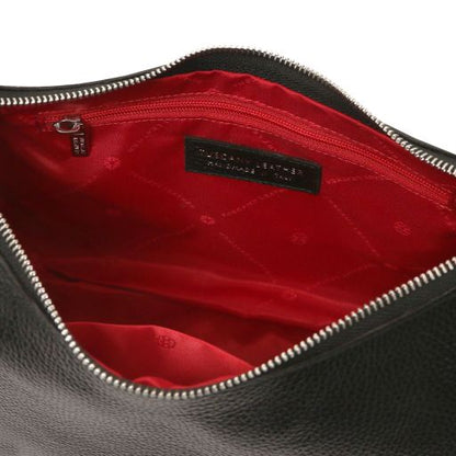 Black leather Handbags Michelle - by Tuscany Leather