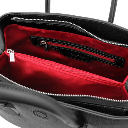 Champagne leather Handbags Camelia - by Tuscany Leather