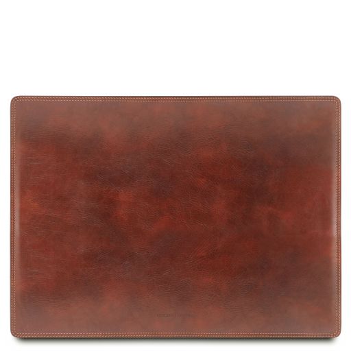 Brown leather Travel Accessories Leather Desk by Tuscany Leather