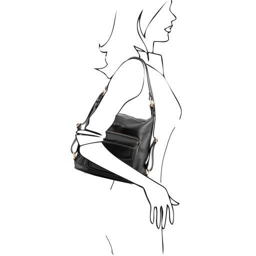 TL Bag - Leather convertible backpack shoulderbag