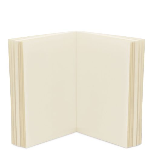 Colourless leather Travel Accessories Refill Notebook by Tuscany Leather