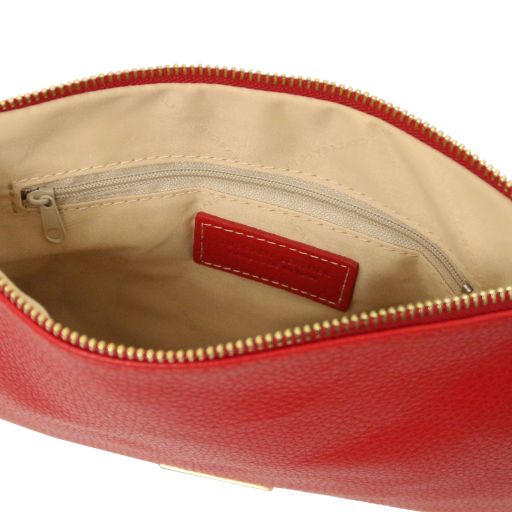Lipstick Red leather Handbags TL by Tuscany Leather