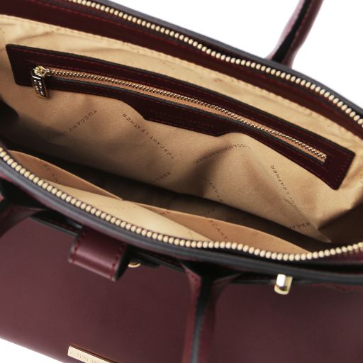 Cognac leather Handbags TL by Tuscany Leather