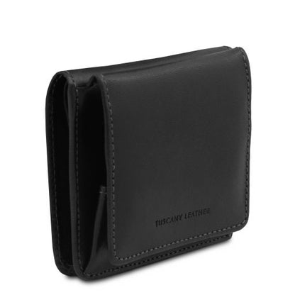 Exclusive leather wallet with coin pocket