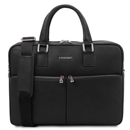 Treviso - Leather laptop briefcase