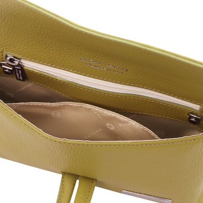 Lipstick Red leather Handbags TL by Tuscany Leather