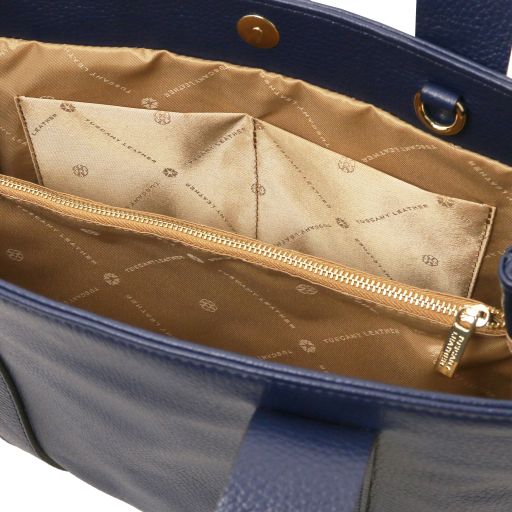 Black leather Handbags Callie - by Tuscany Leather