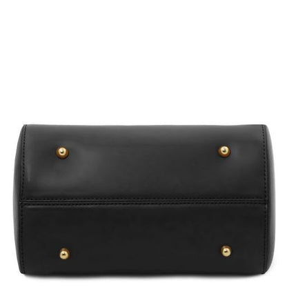 Black leather Handbags Layla - by Tuscany Leather