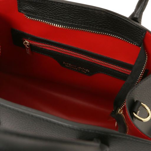 Black leather Handbags Coccola - by Tuscany Leather