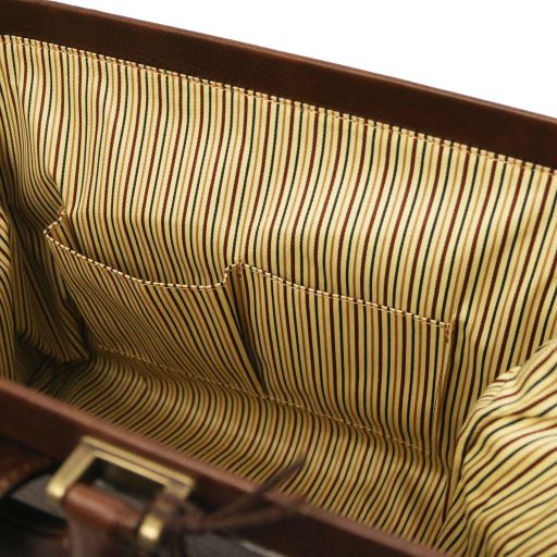 Black leather Doctor Bags Raffaello - by Tuscany Leather