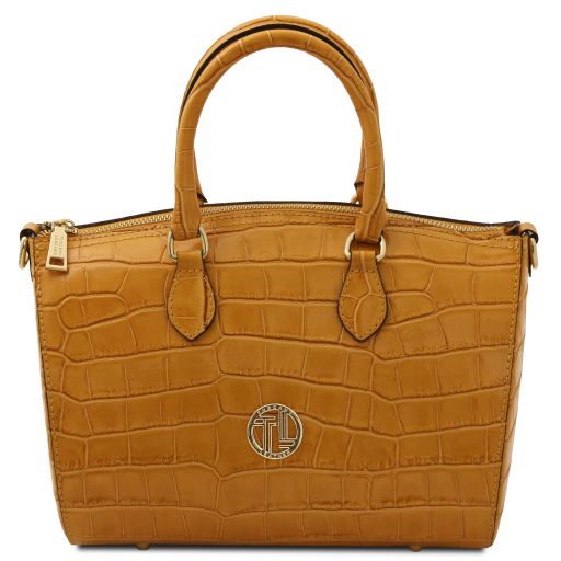 Caramel leather Handbags Layla - by Tuscany Leather
