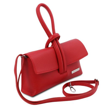Lipstick Red leather Handbags TL by Tuscany Leather