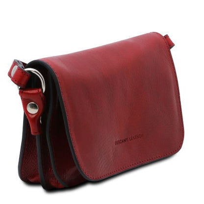 Carmen - Leather shoulder bag with flap