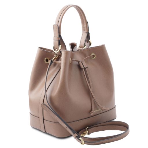 Cognac leather Handbags Minerva - by Tuscany Leather
