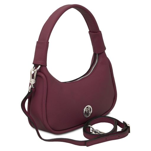 Bordeaux leather Handbags Michelle - by Tuscany Leather
