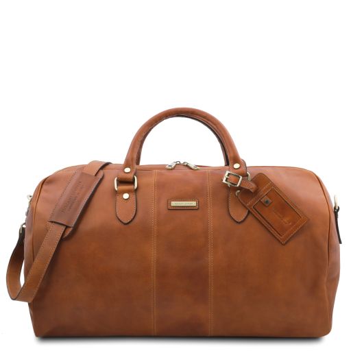 Natural leather Duffel Bags Lisbona - by Tuscany Leather