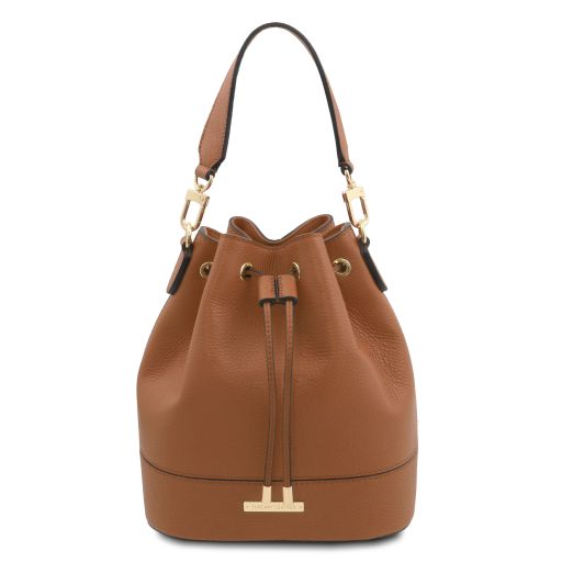 Cognac leather Handbags TL by Tuscany Leather