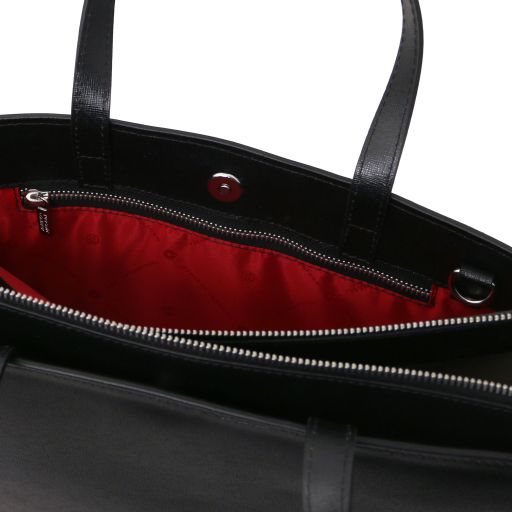 Dark Blue leather Briefcases Palermo - by Tuscany Leather