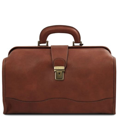 Brown leather Doctor Bags Raffaello - by Tuscany Leather