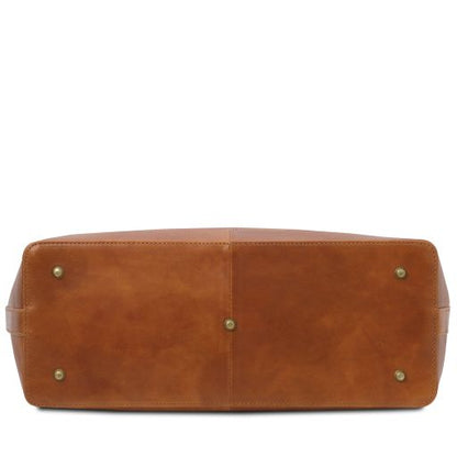 Black leather Doctor Bags Leonardo - by Tuscany Leather