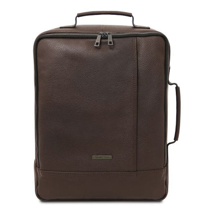 Coffee leather Backpacks Brooklyn - by Tuscany Leather