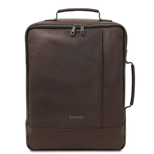 Coffee leather Backpacks Brooklyn - by Tuscany Leather