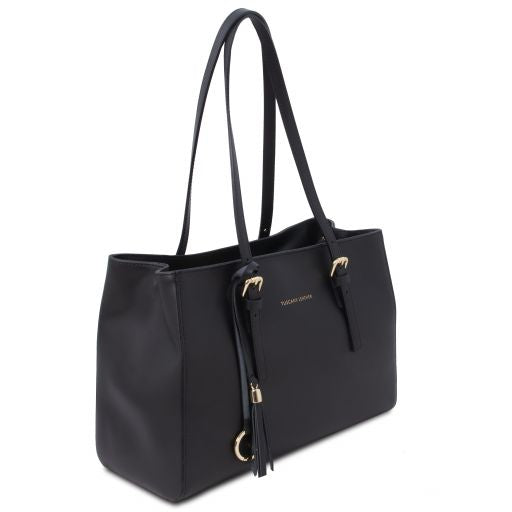 Black leather Handbags TL by Tuscany Leather