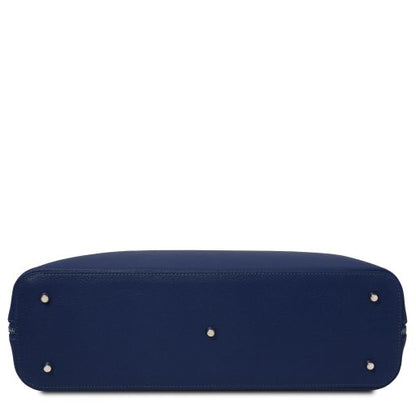 Black leather Briefcases Magnolia - by Tuscany Leather