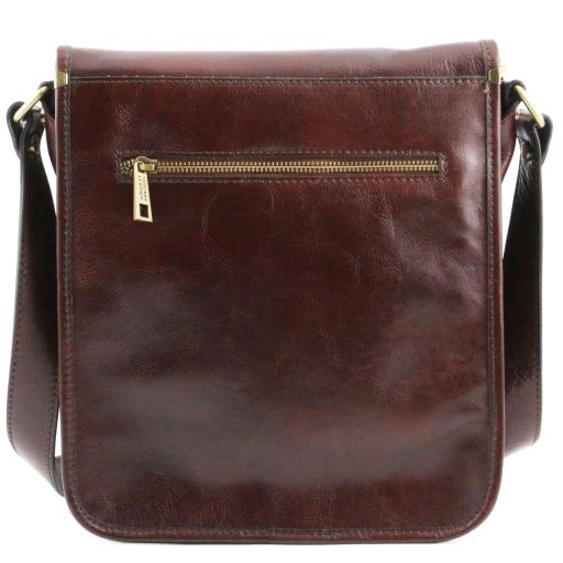 TL Messenger - Two compartments leather shoulder bag