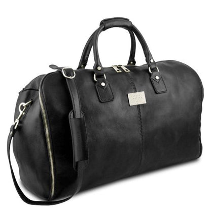 Black leather Garment Bags Antigua - by Tuscany Leather