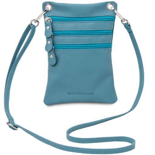 Turquoise leather Shoulder Bags TL by Tuscany Leather