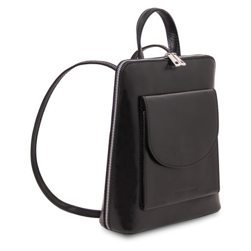 Paris - Small leather backpack for women