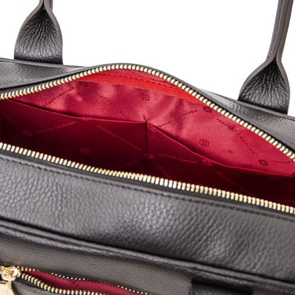 Black leather Handbags Stephany - by Tuscany Leather