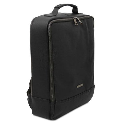 Dark Blue leather Backpacks Brooklyn - by Tuscany Leather