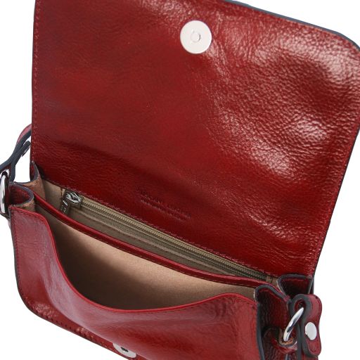 Carmen - Leather shoulder bag with flap