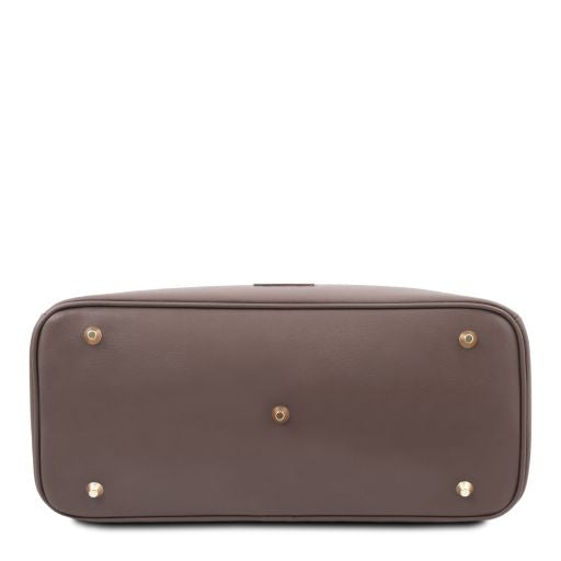 Cognac leather Handbags TL by Tuscany Leather