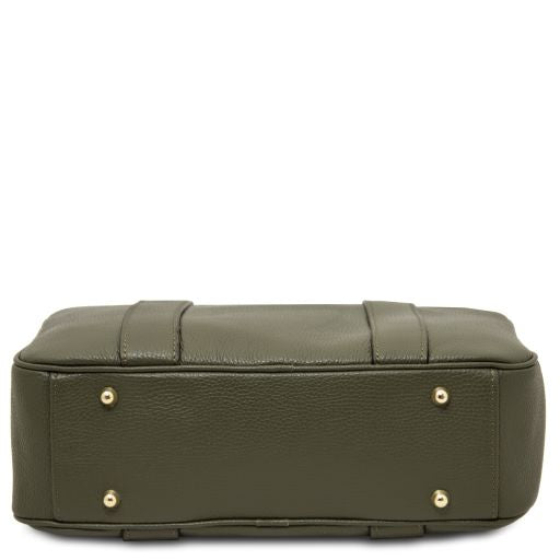 Black leather Handbags Stephany - by Tuscany Leather