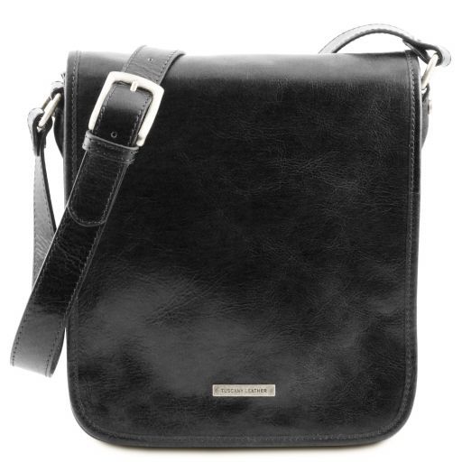 Black leather Satchels TL Messenger by Tuscany Leather