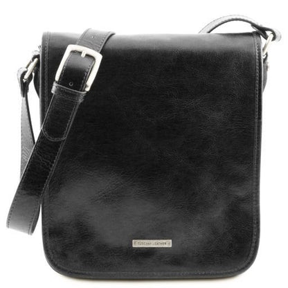 Black leather Satchels TL Messenger by Tuscany Leather