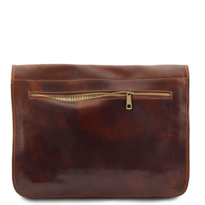 Messenger double - Crossbody leather bag