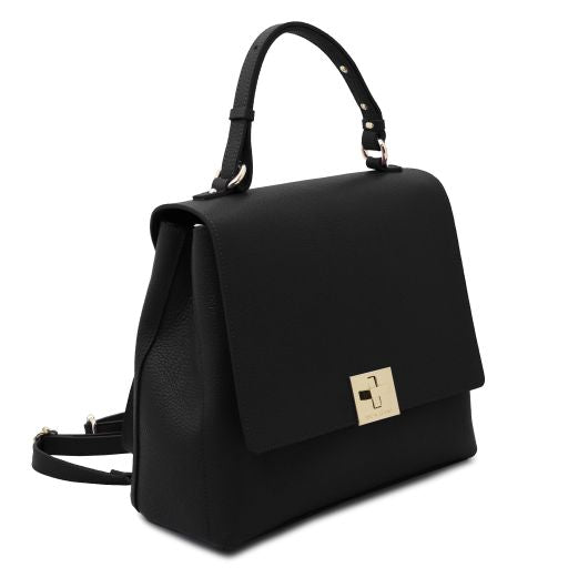 Black leather Handbags Silene - by Tuscany Leather