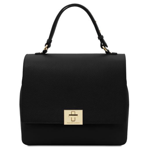 Black leather Handbags Silene - by Tuscany Leather