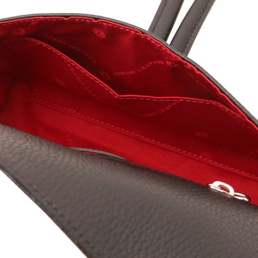 Lipstick Red leather Handbags TL by Tuscany Leather