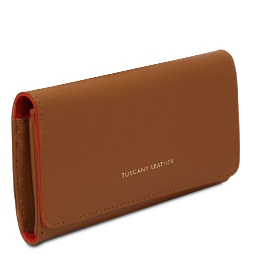 Light Blue leather Wallets & Money Clips Diana - by Tuscany Leather